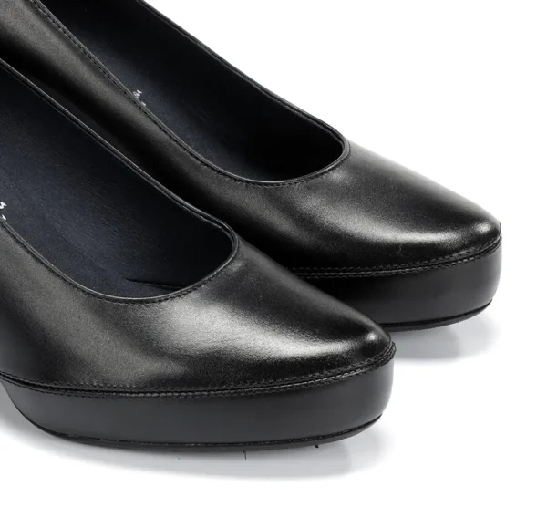 Fluchos BLESA D5794 Black Shoe- Formal Shoes | Heels