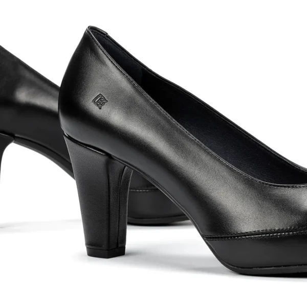 Fluchos BLESA D5794 Black Shoe- Formal Shoes | Heels