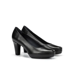 Fluchos BLESA D5794 Black Shoe- Formal Shoes | Heels