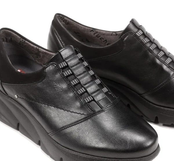 Fluchos BONA F1357 Black Shoe- Formal Shoes