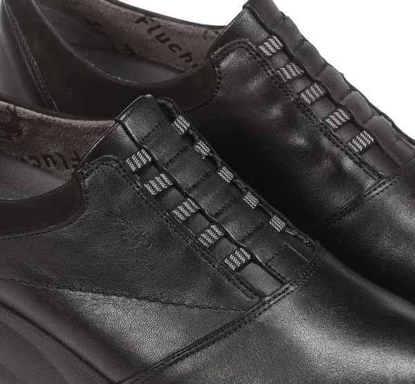 Fluchos BONA F1357 Black Shoe- Formal Shoes
