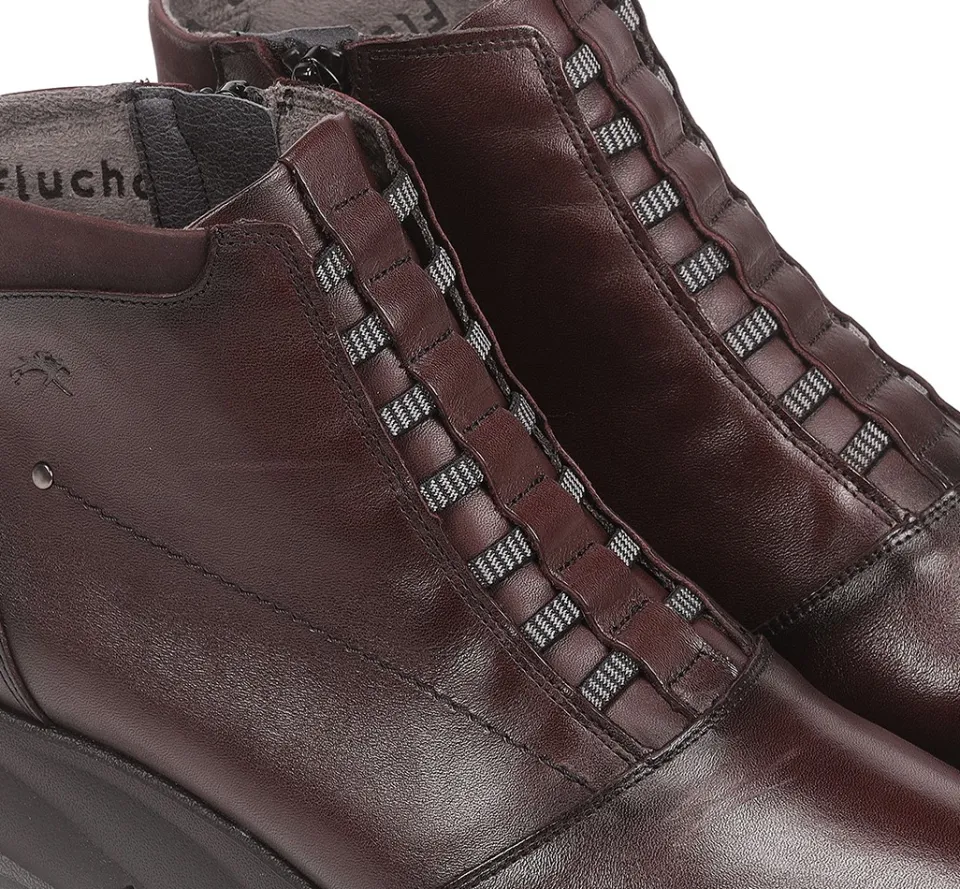bona_f_burgundy_ankle_boo_6.webp Fluchos BONA F1358 Burgundy Ankle Boot- Ankle Boots