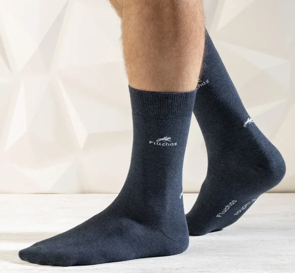 Fluchos CA0009 Calcetin largo Royal-rayas (2p)- Socks