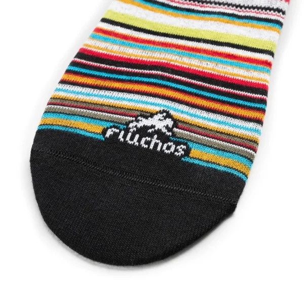 Fluchos CA0002 Stripes and Black Pinkies- Socks