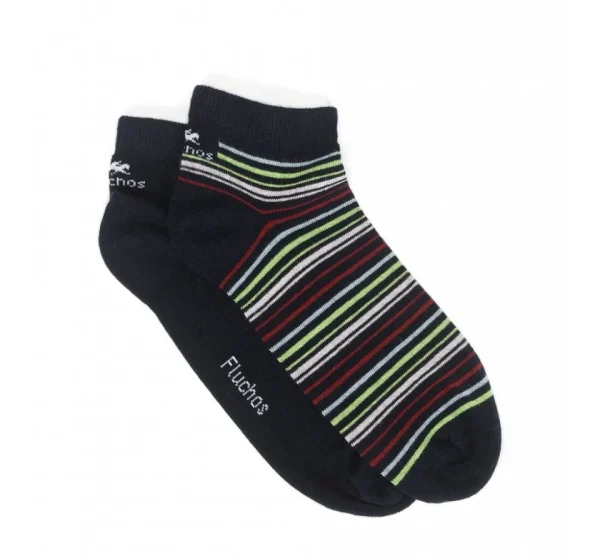 Fluchos CA0010 Tobillero Navy-rayas (2p)- Socks