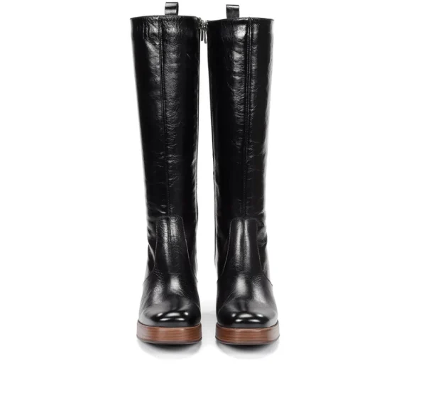 Fluchos CRISTEL D9339 Black Boot- Boots | Heels