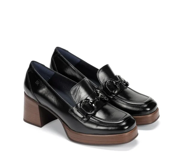 Fluchos CRISTEL D9155 Black Shoe- Heels