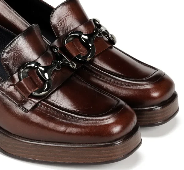 Fluchos CRISTEL D9155 Brown Moccasin- Heels