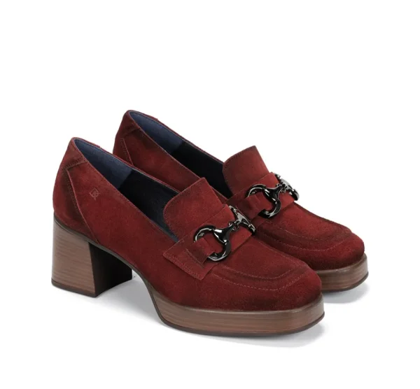 Fluchos CRISTEL D9155 Red Moccasin- Heels