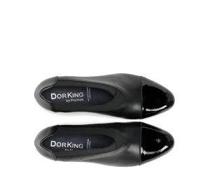 Fluchos DORA D8880 Black Shoe- Formal Shoes