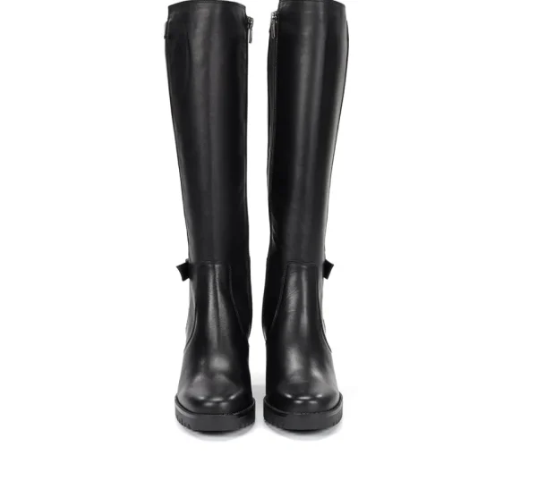 Fluchos EVIE D8955 Black Boot- Boots | Heels