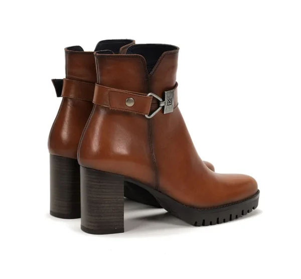 Fluchos EVIE D8961 Brown Ankle Boot- Ankle Boots | Heels