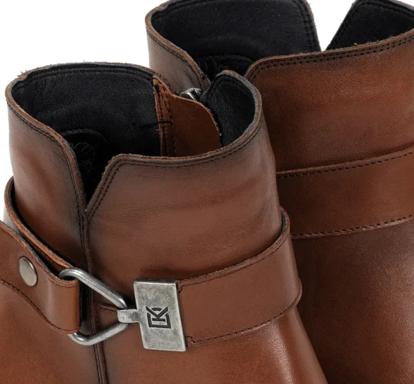 Fluchos EVIE D8961 Brown Ankle Boot- Ankle Boots | Heels