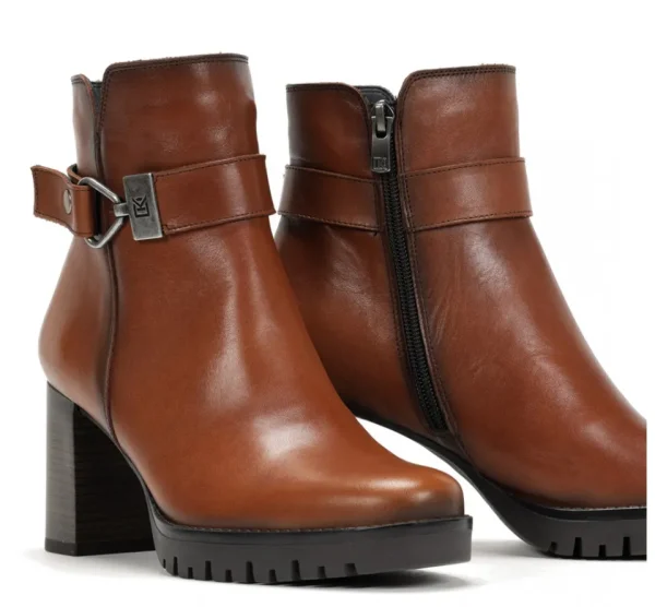 Fluchos EVIE D8961 Brown Ankle Boot- Ankle Boots | Heels
