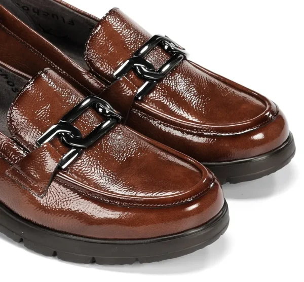 Fluchos GLADIS F1794 Brown Moccasin- Heels
