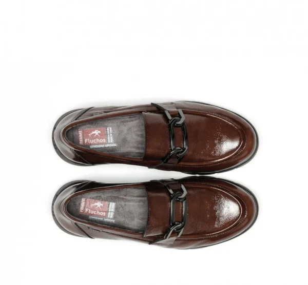 Fluchos GLADIS F1794 Brown Moccasin- Heels