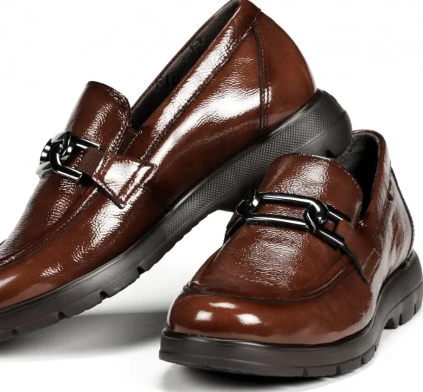 Fluchos GLADIS F1794 Brown Moccasin- Heels