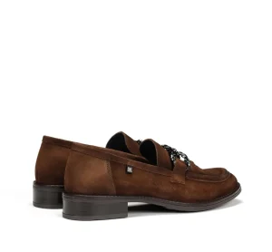 Fluchos HARVARD D9117 Brown Moccasin- Heels