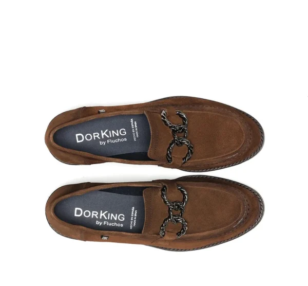 Fluchos HARVARD D9117 Brown Moccasin- Heels