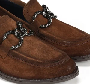 Fluchos HARVARD D9117 Brown Moccasin- Heels