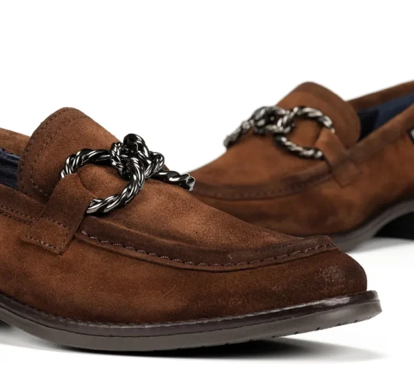 Fluchos HARVARD D9117 Brown Moccasin- Heels