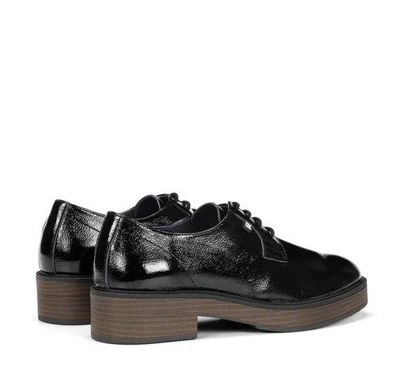 Fluchos IDALY D9387 Black Moccasin- Heels