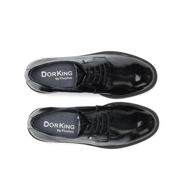 Fluchos IDALY D9387 Black Moccasin- Heels