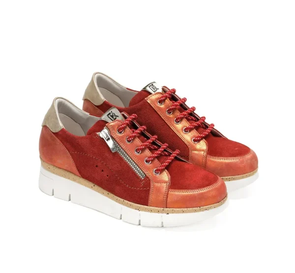 Fluchos INDIA D9300 Red Sneakers-Women Women