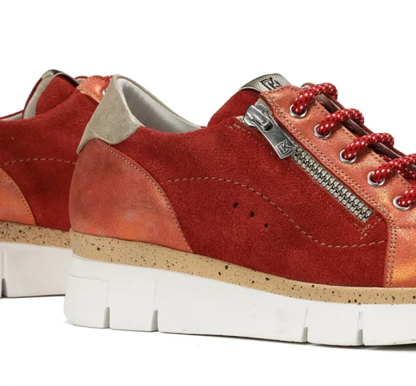 Fluchos INDIA D9300 Red Sneakers-Women Women
