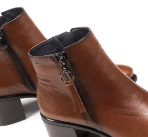 Fluchos LEXI D8606 Brown Ankle Boot- Ankle Boots | Heels