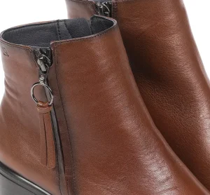 Fluchos LEXI D8606 Brown Ankle Boot- Ankle Boots | Heels
