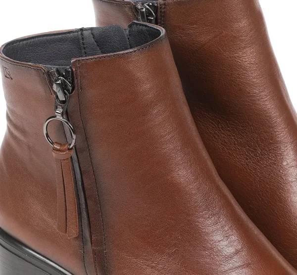 Fluchos LEXI D8606 Brown Ankle Boot- Ankle Boots | Heels