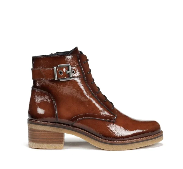 Fluchos LUCERO D8686 Brown Ankle Boot- Ankle Boots | Heels