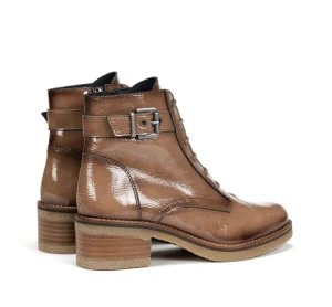 Fluchos LUCERO D8686 Brown Ankle Boot- Ankle Boots | Heels