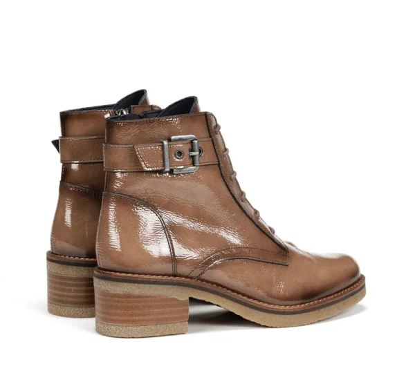 Fluchos LUCERO D8686 Brown Ankle Boot- Ankle Boots | Heels