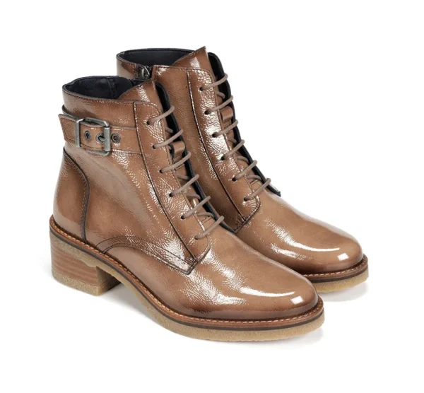 Fluchos LUCERO D8686 Brown Ankle Boot- Ankle Boots | Heels