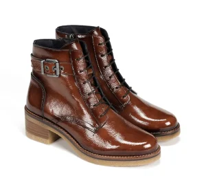 Fluchos LUCERO D8686 Brown Ankle Boot- Ankle Boots | Heels