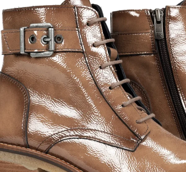 Fluchos LUCERO D8686 Brown Ankle Boot- Ankle Boots | Heels
