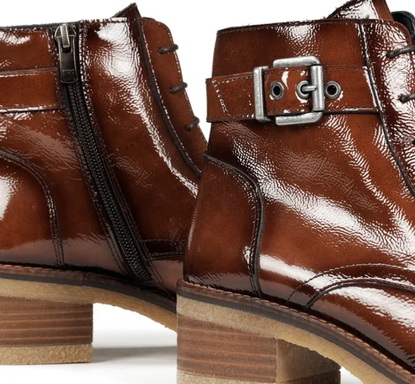 Fluchos LUCERO D8686 Brown Ankle Boot- Ankle Boots | Heels