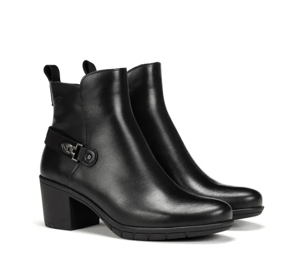 Fluchos NYDIA F1798 Black Ankle Boot- Ankle Boots | Heels