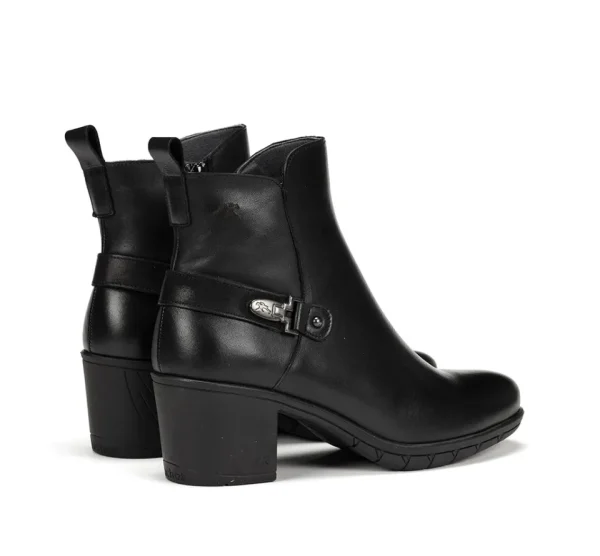 Fluchos NYDIA F1798 Black Ankle Boot- Ankle Boots | Heels