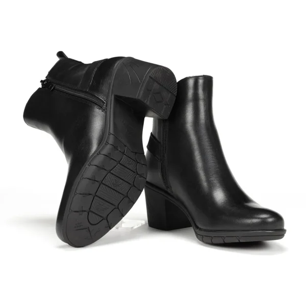 Fluchos NYDIA F1798 Black Ankle Boot- Ankle Boots | Heels