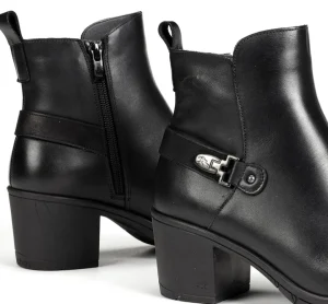 Fluchos NYDIA F1798 Black Ankle Boot- Ankle Boots | Heels