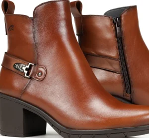 Fluchos NYDIA F1798 Brown Ankle Boot- Ankle Boots | Heels