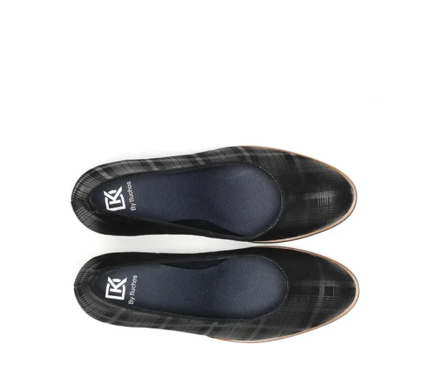 Fluchos OPIUM D7976 Black Shoe- Formal Shoes