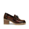 Fluchos OPRAH D9193 Brown Moccasin- Heels