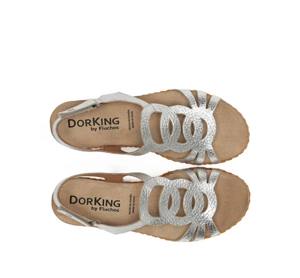 Fluchos SPORT D9322 Silver Sandal-Women Women
