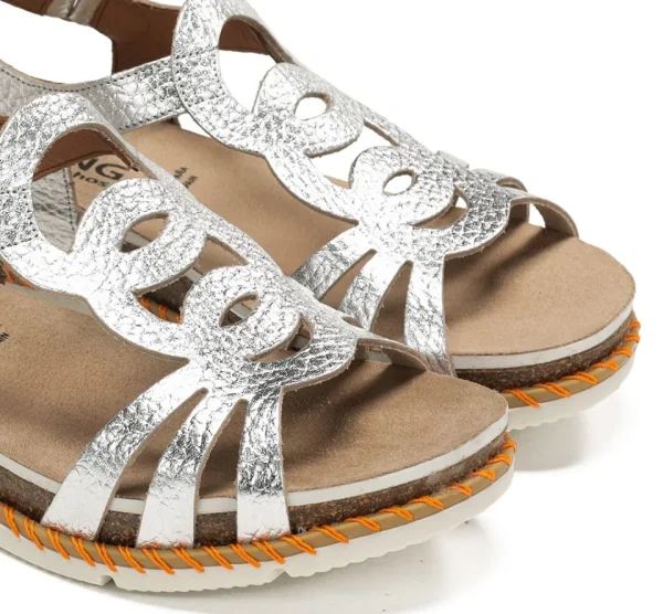 Fluchos SPORT D9322 Silver Sandal-Women Women