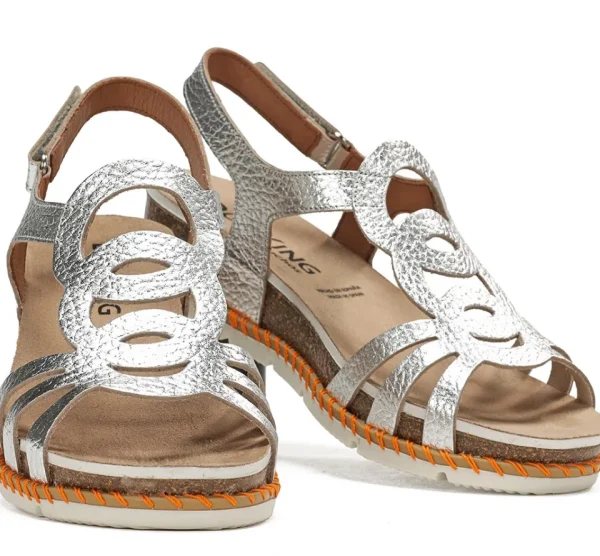 Fluchos SPORT D9322 Silver Sandal-Women Women
