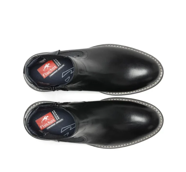 Fluchos TERRY F1343 Black Ankle Boot- Low Boots
